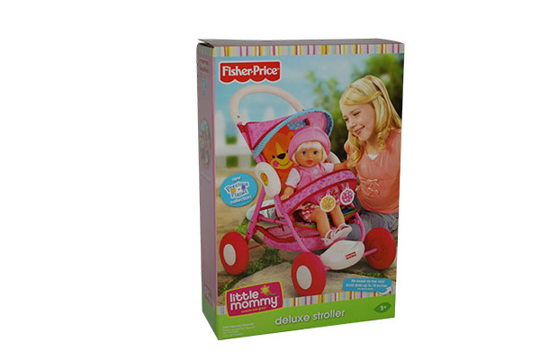 How do the color and pattern design of toy packaging affect consumers' purchasing decisions?